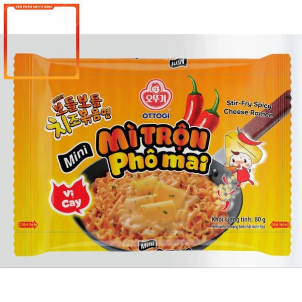 Com 2 gói Mì trộn phô mai kiểu Hàn Quốc