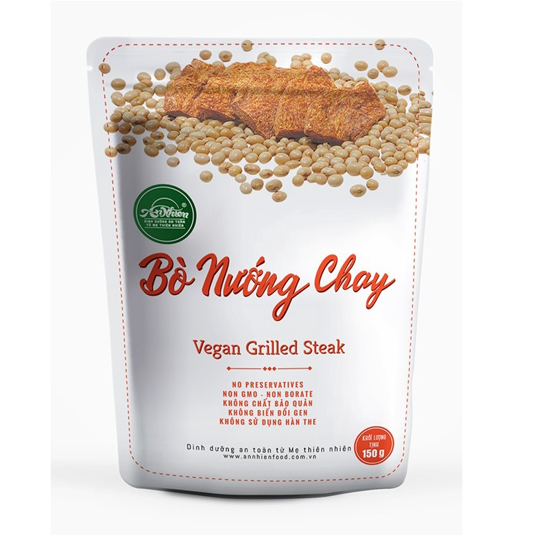 Cốt Lết Chay/Heo/Gà Viên/Chả Quế/Chả Lụa Chay/Bò Lát Lốt/Bò Nướng Chay An Nhiên 150g