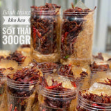 Bánh Tráng Khô Heo Sốt Thái Hũ 300g