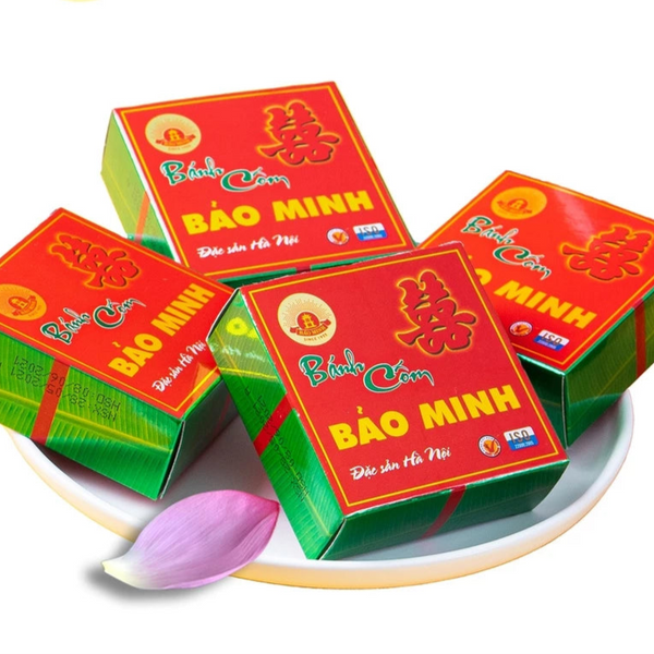 Combo 10 Bánh cốm hộp giấy Bảo Minh Món quà biếu tặng đậm hương vị truyền thống