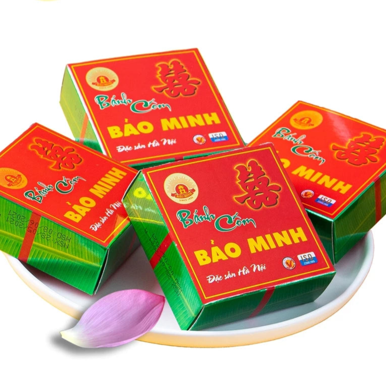 Combo 10 Bánh cốm hộp giấy Bảo Minh Món quà biếu tặng đậm hương vị truyền thống