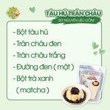 Sét Nguyên Liệu Tàu Hũ Trân Châu Đường Đen