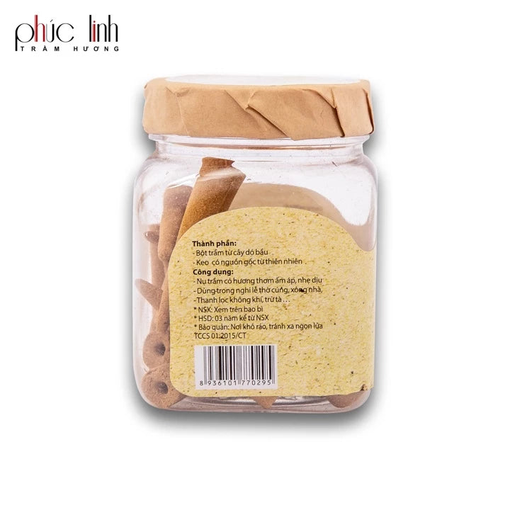 Nhang Nụ Trầm Hương Nguyên Chất PHÚC LINH Loại I 30 Viên Nhỏ