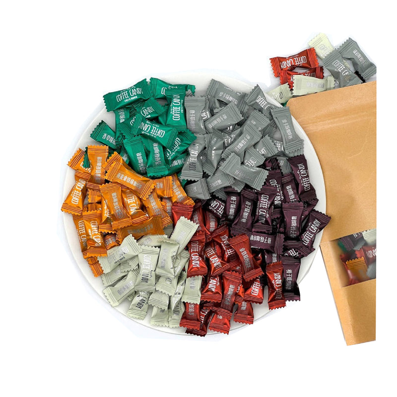 Kẹo Cà Phê Không Đường Coffee Candy Pamiriter Mix 8 Vị Gói 300g