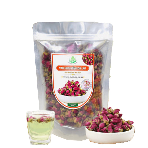 Trà Hoa Hồng Đà Lạt Sấy Khô 100gr Đẹp Da