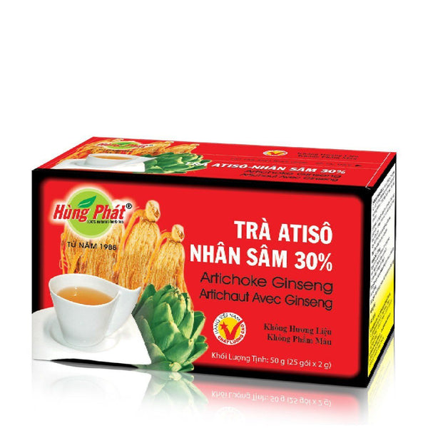 Trà Atiso Nhân Sâm Hùng Phát 25 Gói x 2g
