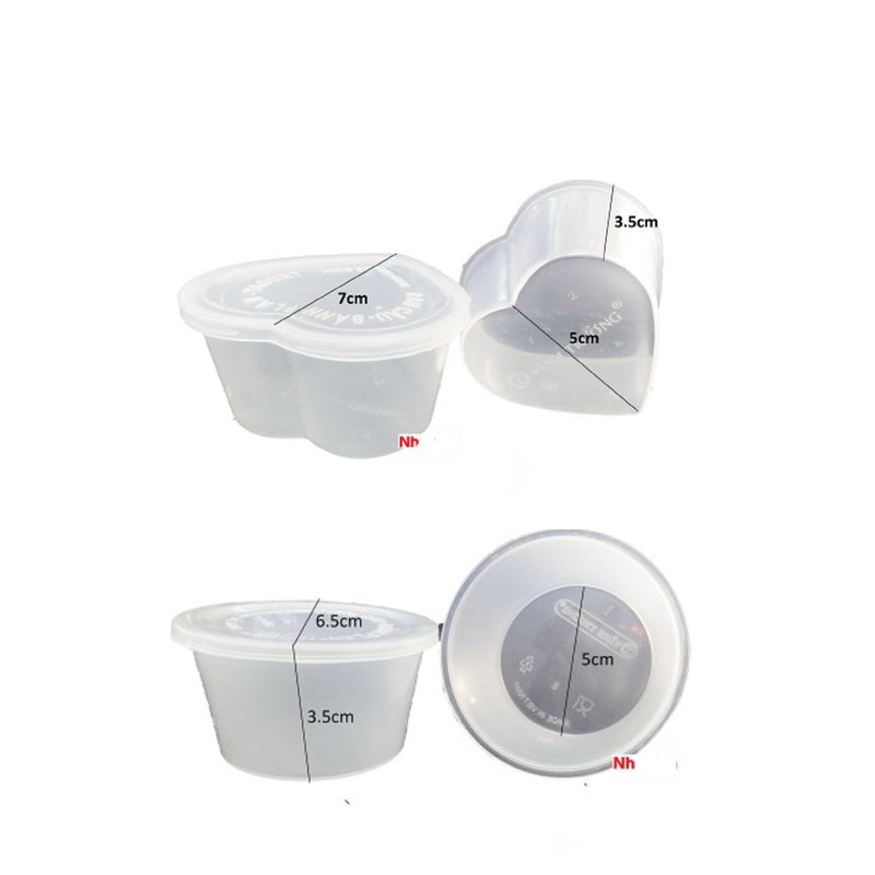 HŨ ĐỰNG BÁNH FLAN NHỰA PP DUNG TÍCH 125ML DÙNG MỘT LẦN TIỆN LỢI