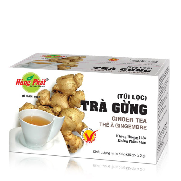 Trà Gừng Túi Lọc Hùng Phát 25 Gói x 2g
