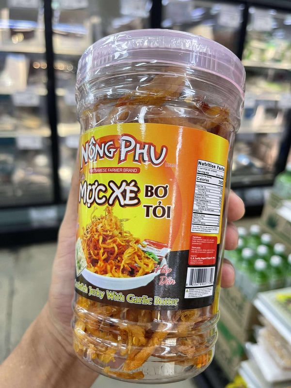 Mực Xé Bơ Tỏi