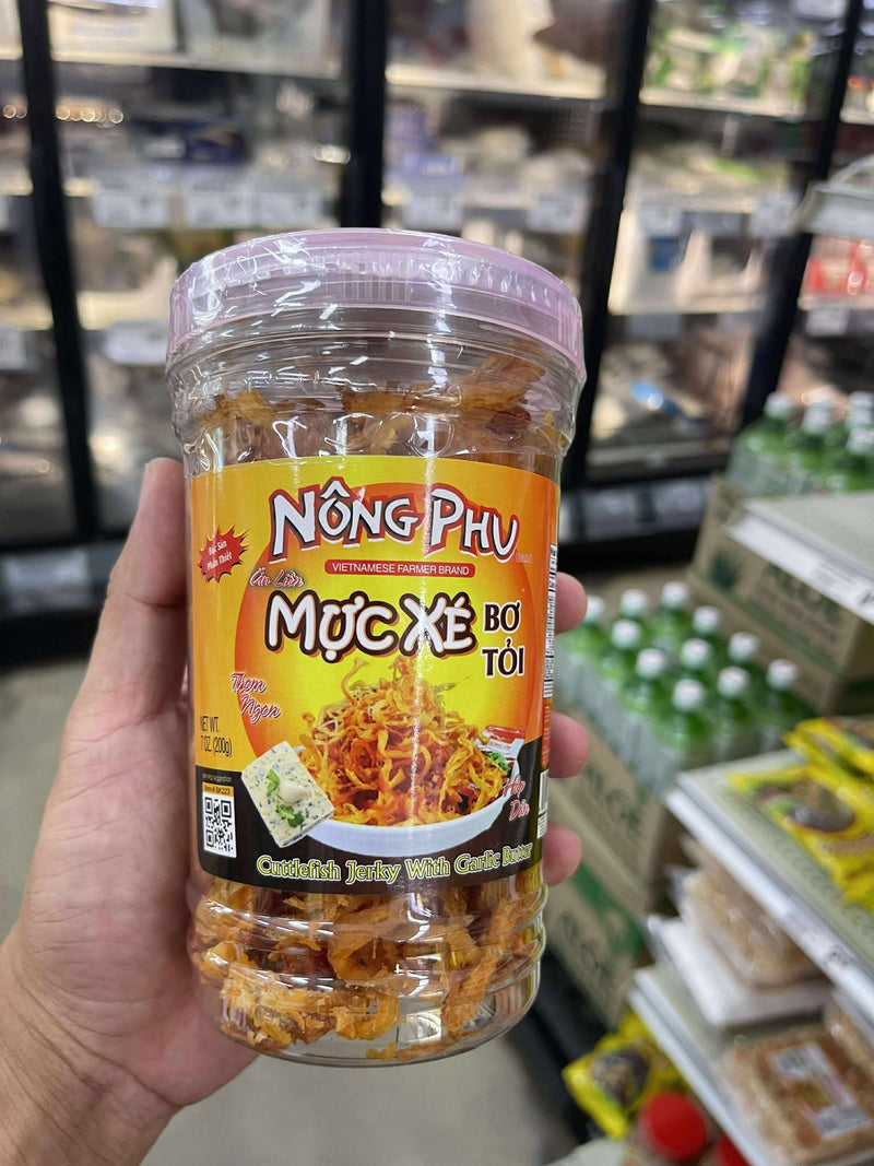 Mực Xé Bơ Tỏi