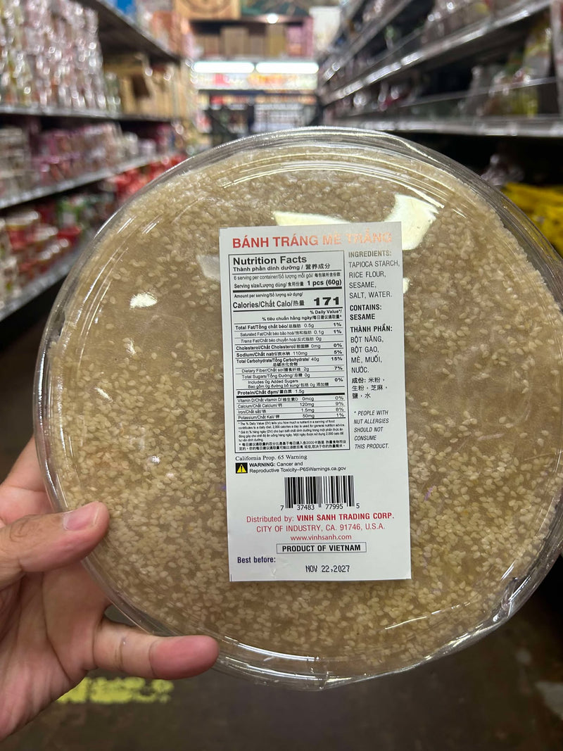 Combo 2 Bánh Tráng Mè Trắng