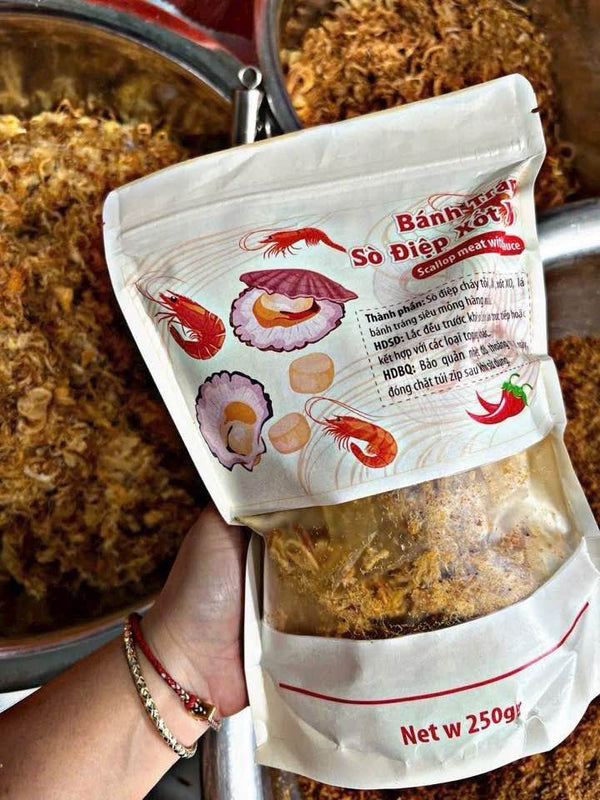 Bánh Tráng Sò Điêp Sốt XO