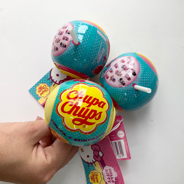 Combo 3 Kẹo mút Chupa Chups Suprise Hello Kitty phiên bản giới hạn