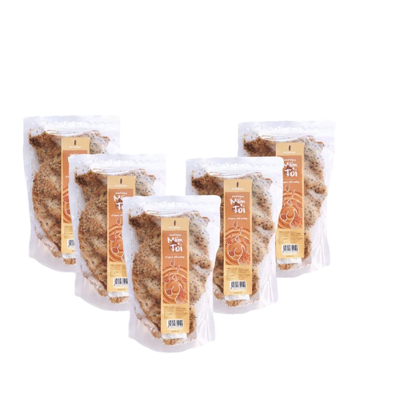 Bánh Tráng Nướng Mắm Tỏi 120G Cô Ba [COMBO 5] Đồ Ăn Vặt Hot Trend Ăn Là Mê Siêu Thơm Ngon Chất Lượng Giá Rẻ CB012