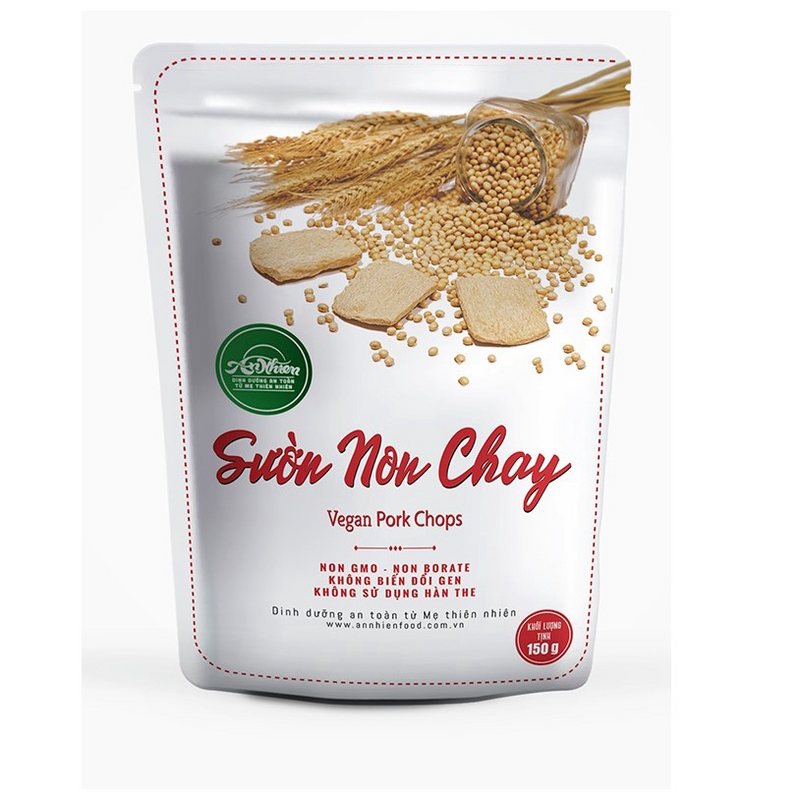 Cốt Lết Chay/Heo/Gà Viên/Chả Quế/Chả Lụa Chay/Bò Lát Lốt/Bò Nướng Chay An Nhiên 150g