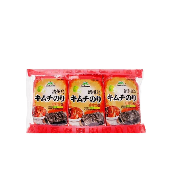 Combo 2 lốc gói Rong biển vị Kimchi Godbawee 15g (1 lốc 3 gói)