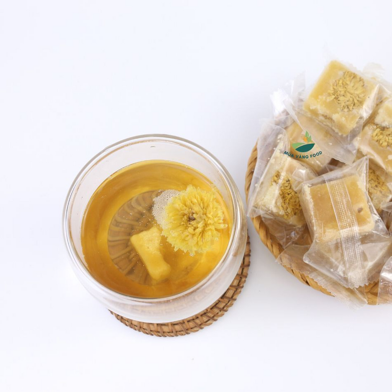 Trà Hoa Cúc Đường Phèn Làm Đẹp Da, Giải Độc, Mát Gan Hộp 255g
