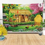 Tranh Vải Tết - Phông Nền Trang Trí Tết
