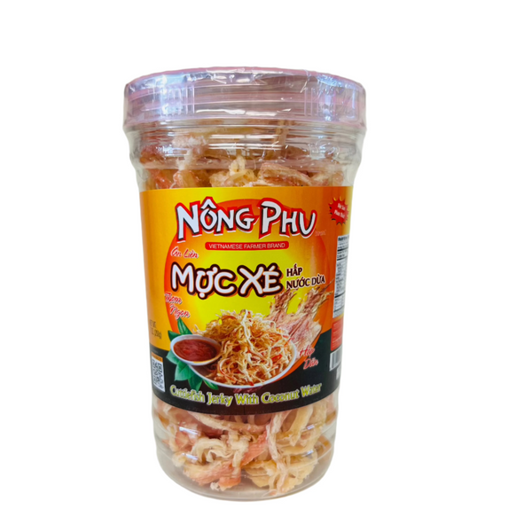Mực Xé Hấp Nước Dừa - Đặc Sản Phan Thiết, 200g