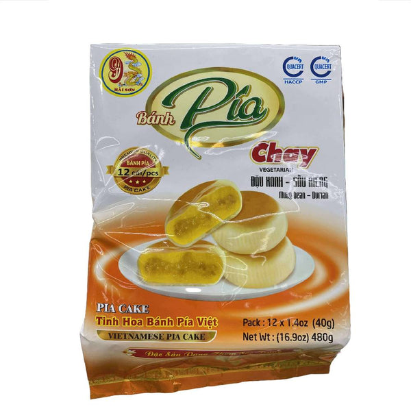 Bánh pía chay đậu xanh sầu riêng