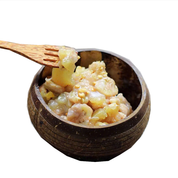 Tô(Bát) gáo dừa khắc hoa văn