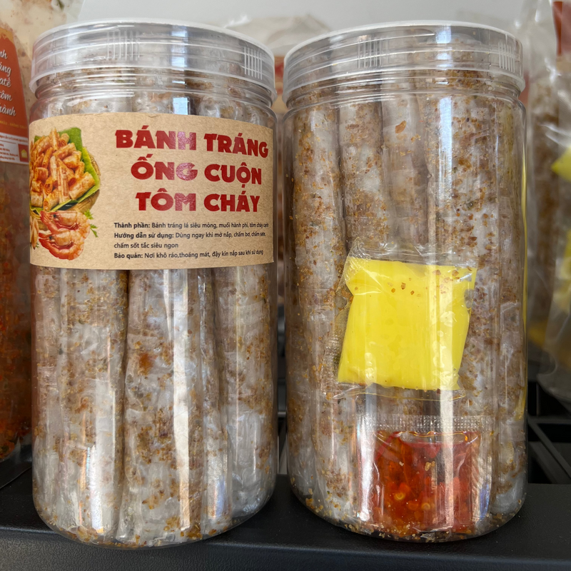 Bánh Tráng Ống Cuộn Tôm Cháy 200g Tạp Hóa Tân Bình 