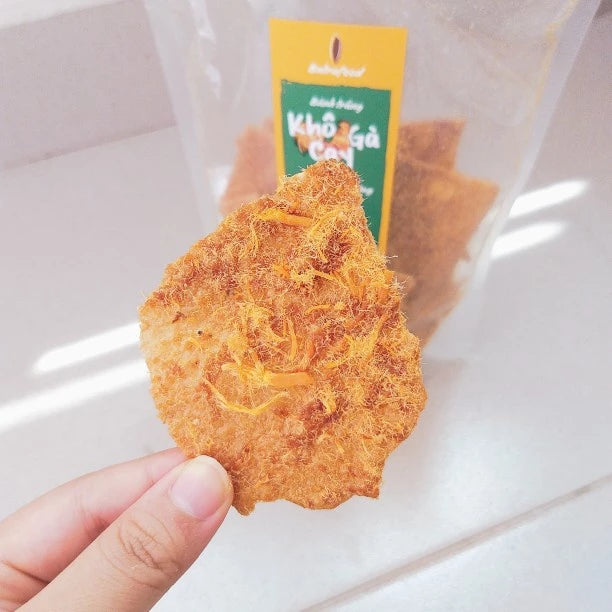 Bánh Tráng Nướng Khô Gà Cô Ba - Đặc sản Đà Lạt 140 g đồ ăn vặt, mồi nhắm, mồi nhậu ngon, giá rẻ cho dân văn phòng