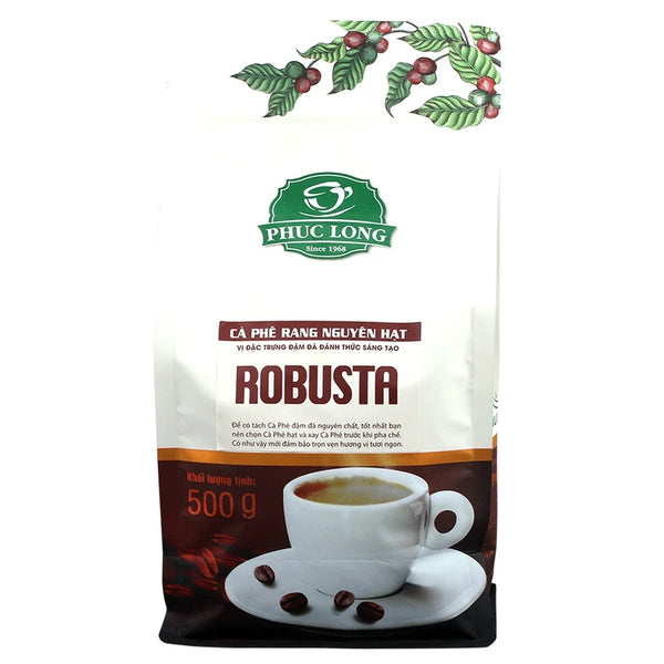 Cà Phê Robusta Không Bơ - Cà Phê Phúc Long 500g Date mới