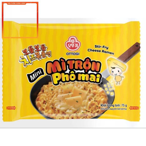 Com 2 gói Mì trộn phô mai kiểu Hàn Quốc
