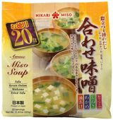 Hikari Miso - Súp Miso Ăn Liền Awase (4 Hương Vị) 11.67 oz (331g) x 1 gói.