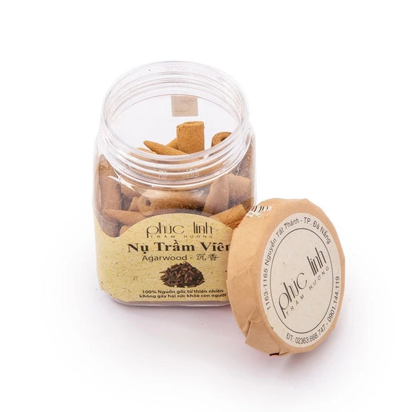 Nhang Nụ Trầm Hương Nguyên Chất PHÚC LINH Loại I 30 Viên Nhỏ