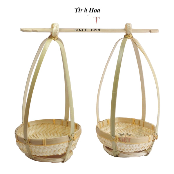 Quang gánh tre trang trí đường kính thúng 15cm