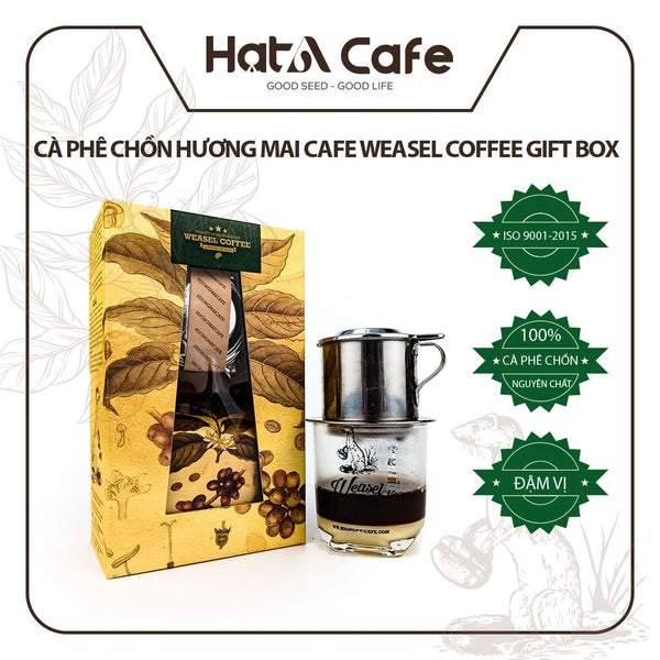 Cà phê chồn Hương Mai Cafe Weasel Coffee Gift Box hương thơm đậm đà 250gr