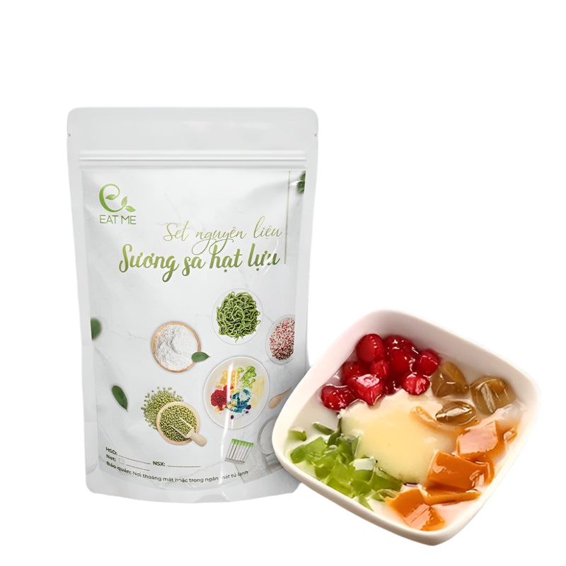 Set Nguyên Liệu Nấu Chè Sương Sa Hạt Lựu 25 30 Chén