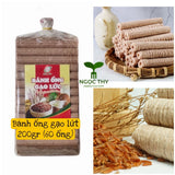 Combo 2 Túi Bánh Ống  Gạo Lứt Ngũ Cốc 12 Loại Hạt Đậu 180g