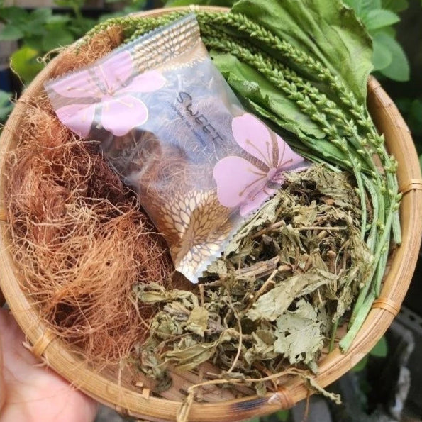 Râu ngô mã đề rễ tranh và cỏ ngọt (15 gói) lợi tiểu tiêu viêm tiện lợi