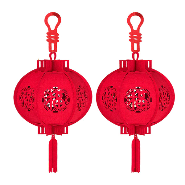 Đèn Lồng Không Dệt Trang Trí Năm Mới 3D