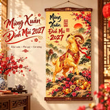 Tranh Vải Treo Tường Tết 2027