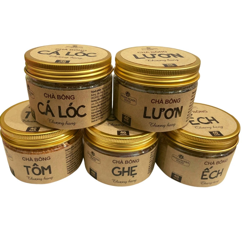 Chà bông thượng hạng hộp 40gr - 5 loại Ruốc hải sản