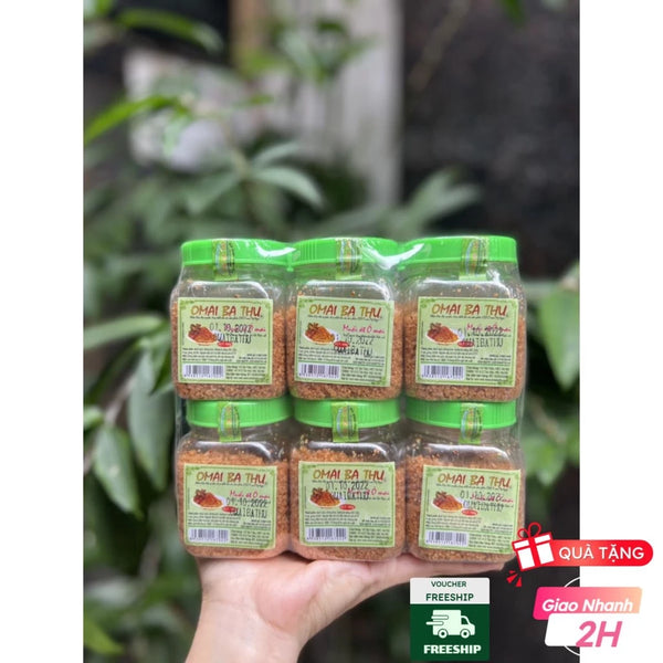 Combo 5 hũ Muối Omai Ba Thu - Muối chấm hoa quả