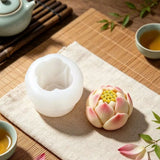 Khuôn Silicon Trung Thu Hoa Sen Nở 5,8cm ( 2 Khuôn )