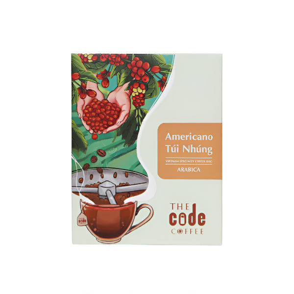Cà Phê Americano Túi Nhúng Tiện Lợi - Arabica Túi Lọc Phin Giấy 1 Hộp 10 Gói (100gr) - Drip Bag Coffee
