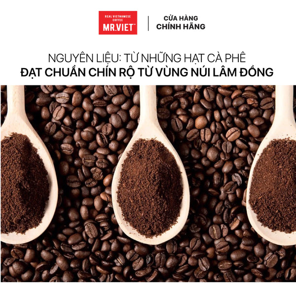 Cà phê hòa tan, cà phê đen Americano vị đậm đà - MR.VIET Coffee (20 gói/hộp x 2g)