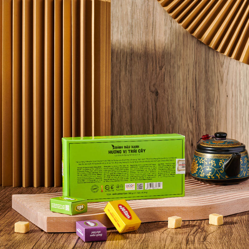 Bánh Đậu Xanh Hoàng Gia Tam Vị Trái Cây