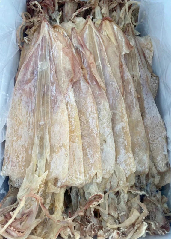 KHÔ MỰC CÂU PHÚ QUỐC đủ size thịt dày, ngọt, mới 100% (Hàng đủ nắng), 500gram