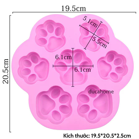 Khuôn chân mèo khuôn silicon