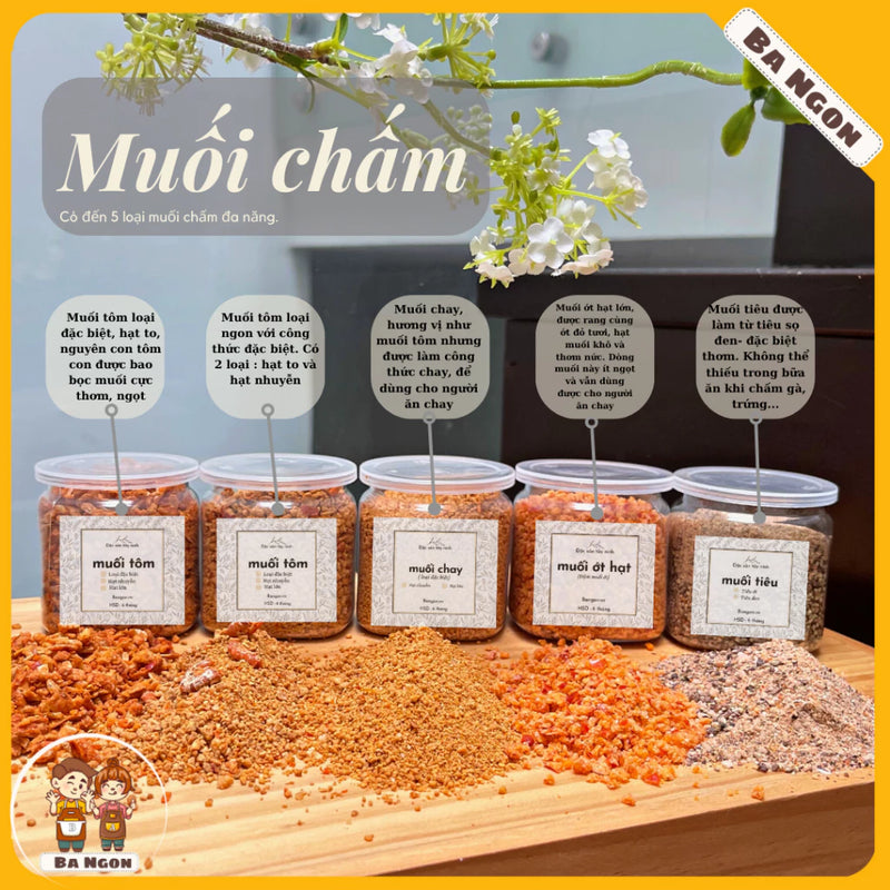 Combo 6 hũ gia vị
