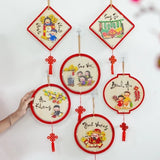 Bảng Gỗ Viền Nhung Decor Trang Trí Tết Nguyên Đán