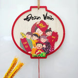Bảng Gỗ Viền Nhung Decor Trang Trí Tết Nguyên Đán