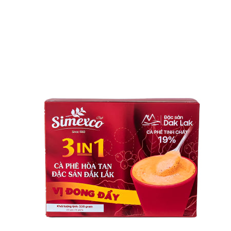 Cà phê hòa tan Simexco 3in1 Cà phê sữa (20 gói x 16gr)